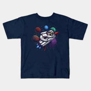 Sloth Astronaut Sleeping Kids T-Shirt